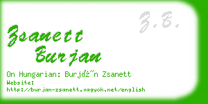 zsanett burjan business card